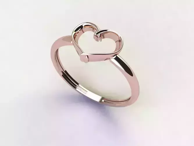 Heart ring 19