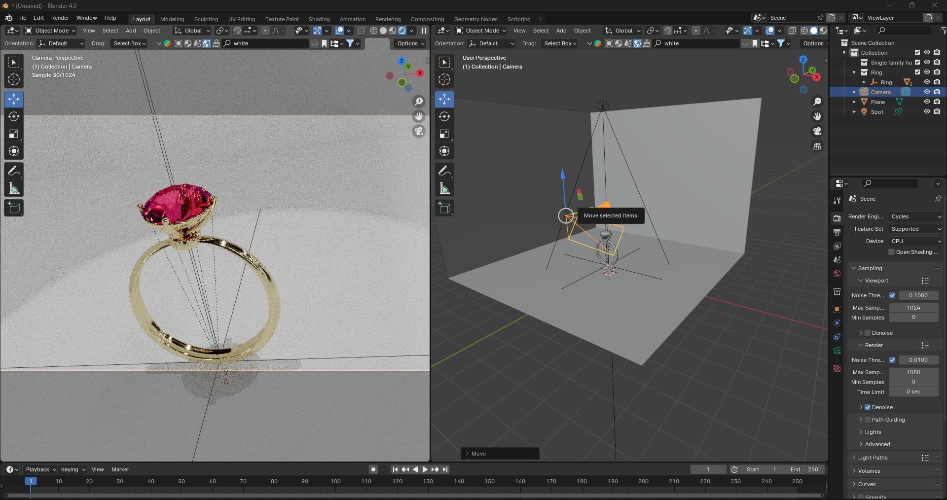 Women ring 3d stl fbx obj render details 3D print model  3D print model_3