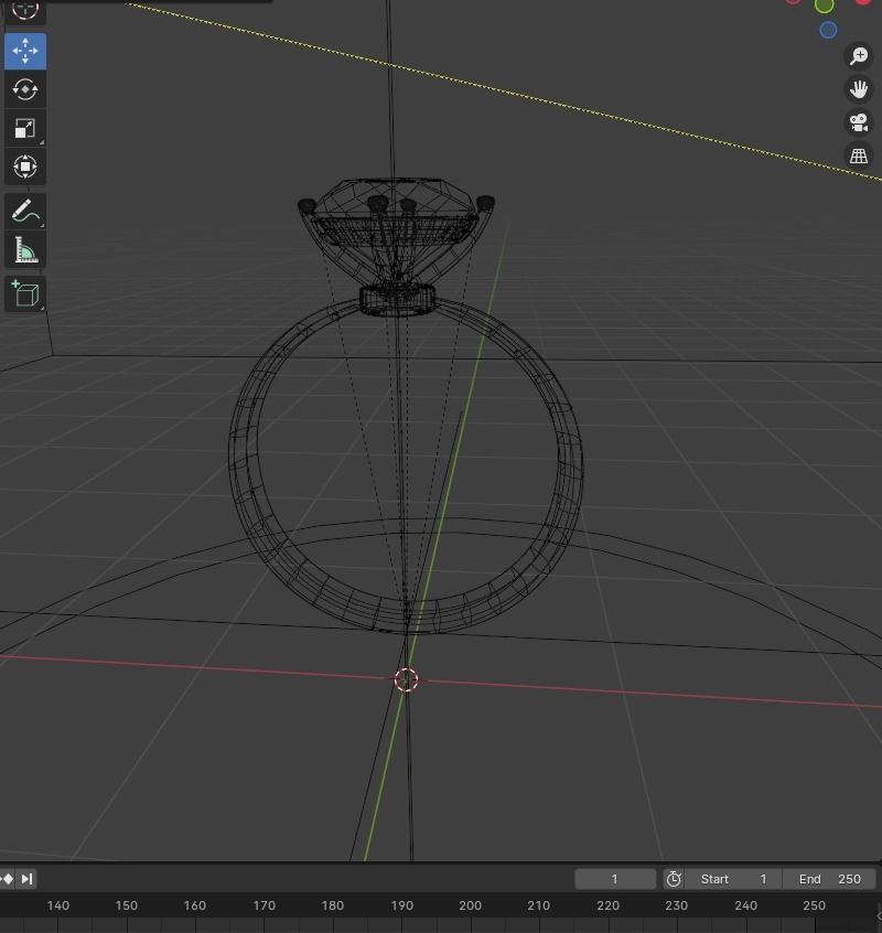 Women ring 3d stl fbx obj render details 3D print model  3D print model_2
