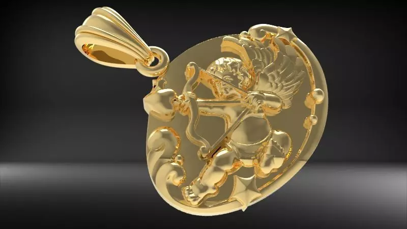 Angel Baby Pendant 3D print model