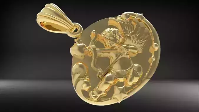 Angel Baby Pendant  3D print model