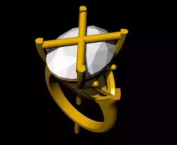 solitaire ring 3dm file