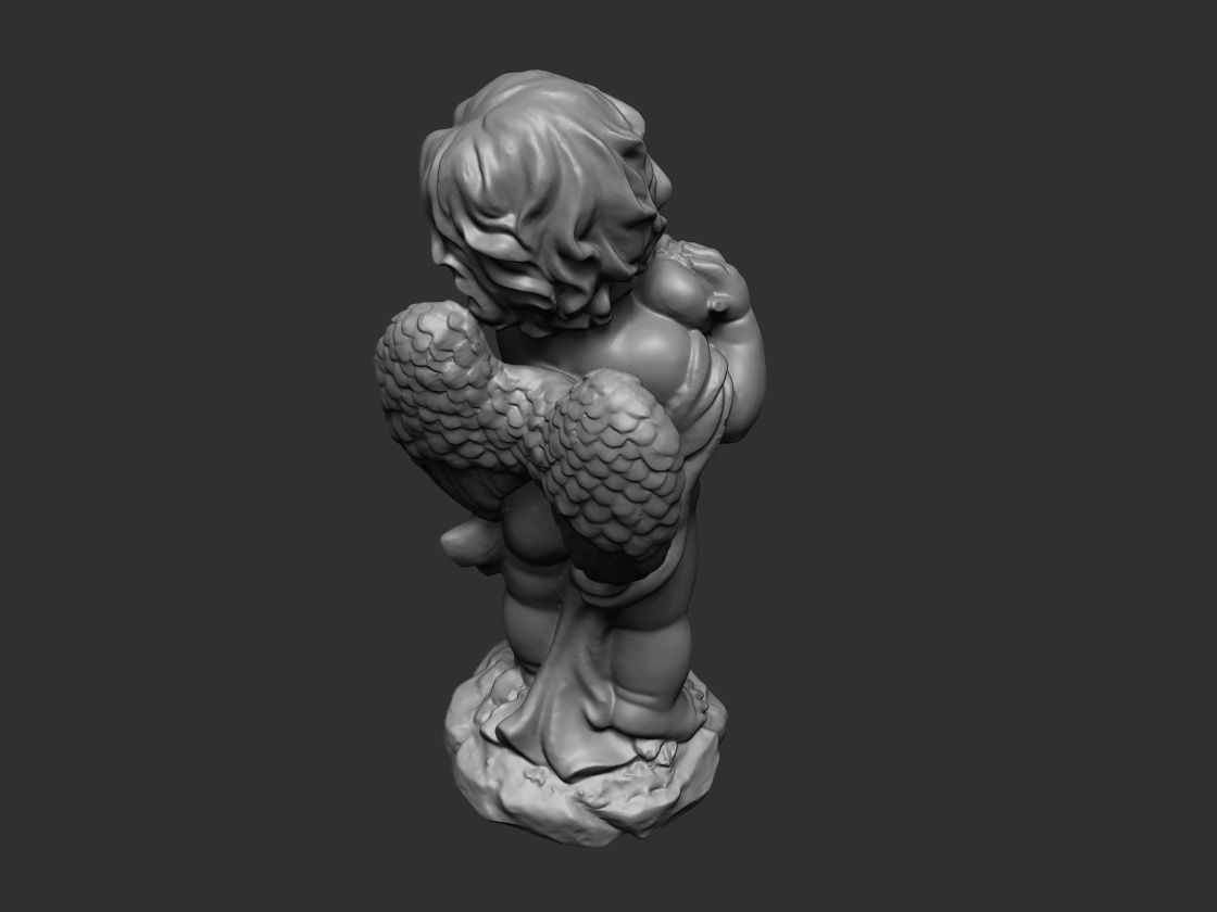 Baby Angel Figure Model - Printable 3D print model_8