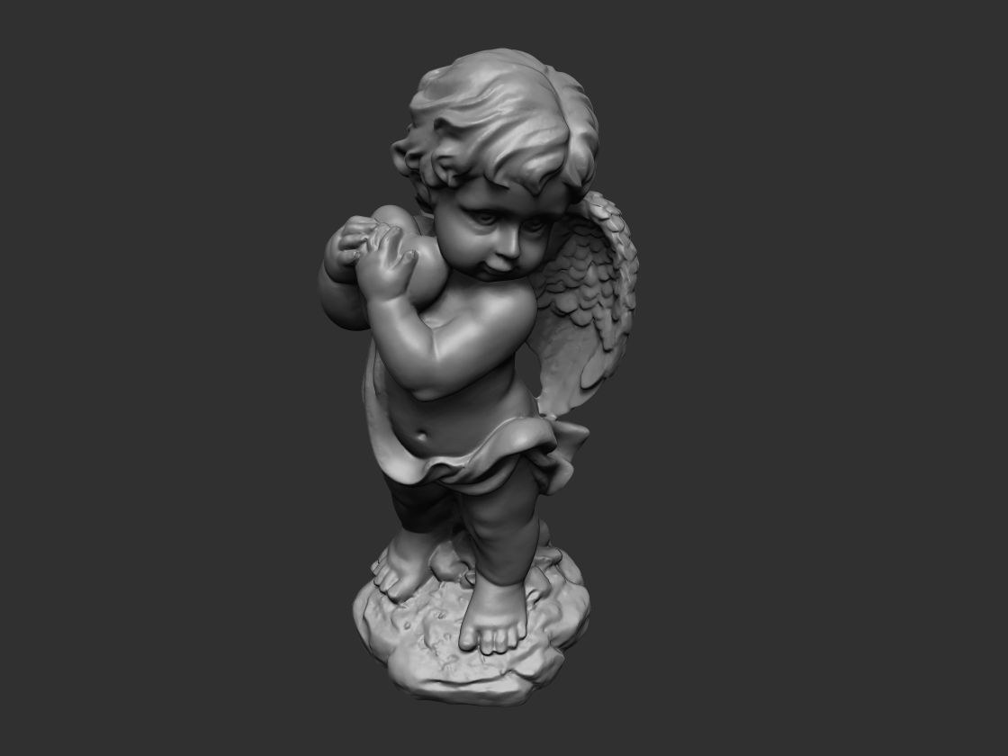 Baby Angel Figure Model - Printable 3D print model_7