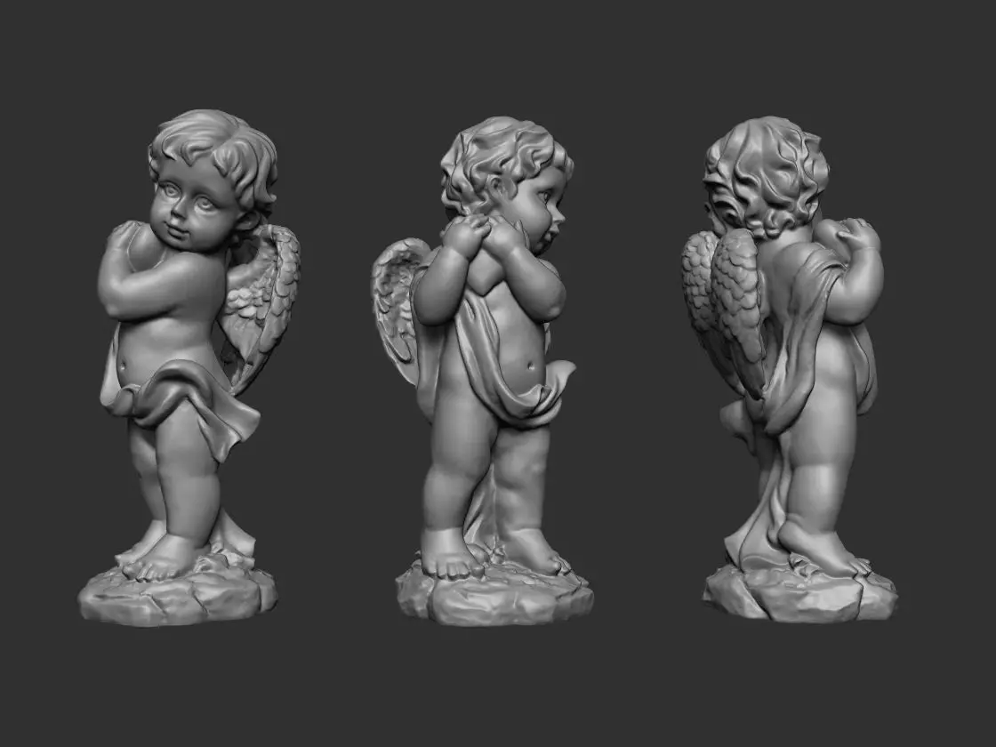 Baby Angel Figure Model - Printable 3D print model_0