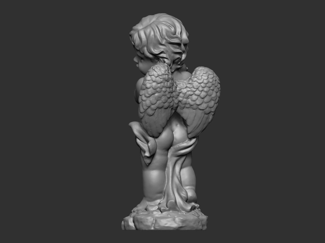 Baby Angel Figure Model - Printable 3D print model_5