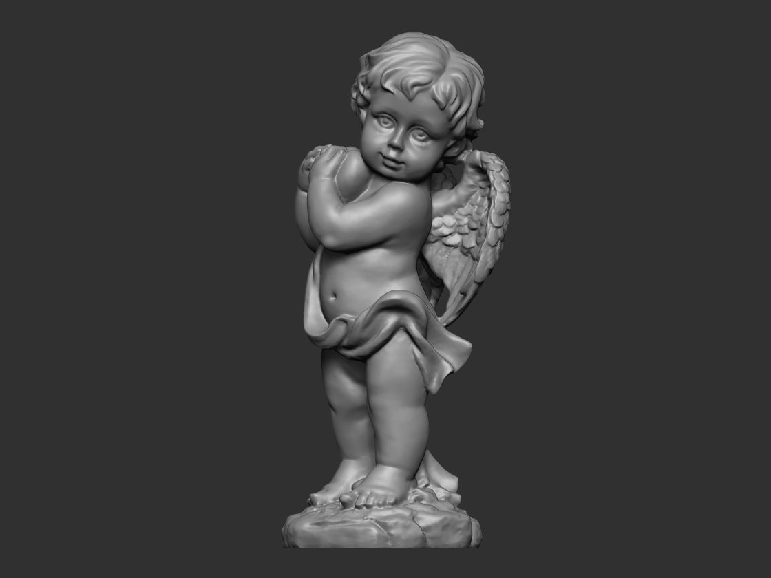 Baby Angel Figure Model - Printable 3D print model_4