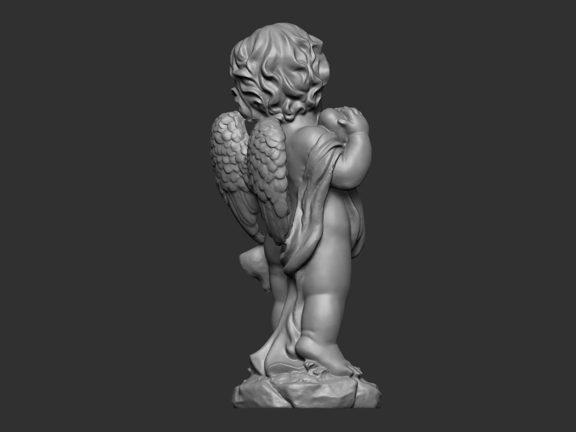 Baby Angel Figure Model - Printable 3D print model_6