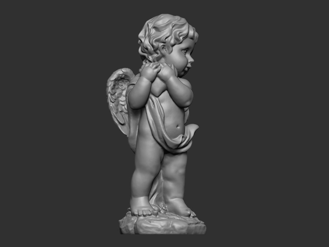 Baby Angel Figure Model - Printable 3D print model_3