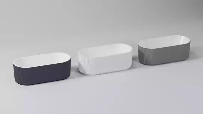 Fluted Olympia Bath Tub Collection