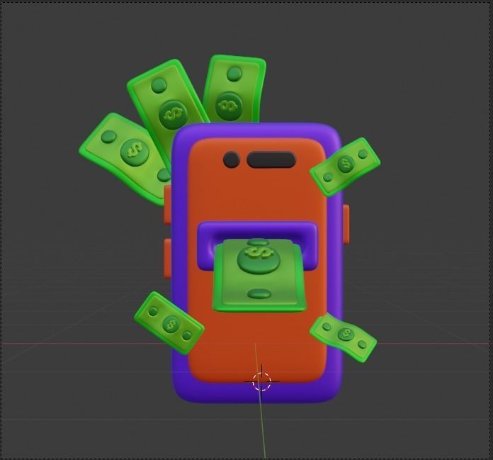 Finance 3d Illustration Icon Pack 3D model_87