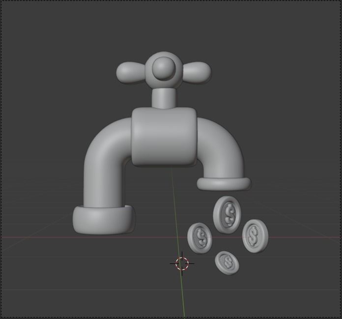 Finance 3d Illustration Icon Pack 3D model_81