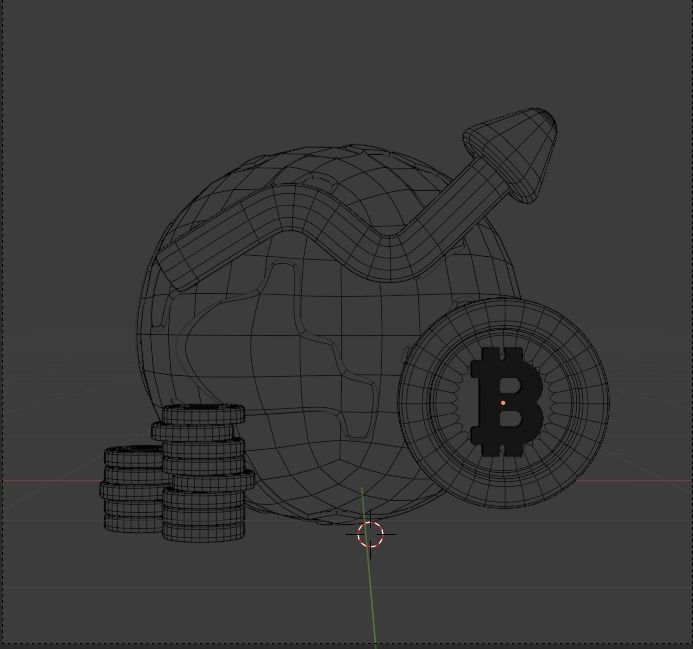 Finance 3d Illustration Icon Pack 3D model_131