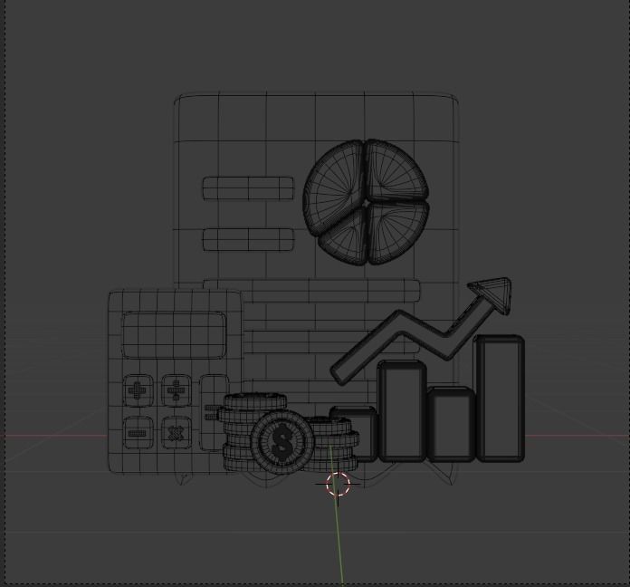 Finance 3d Illustration Icon Pack 3D model_59