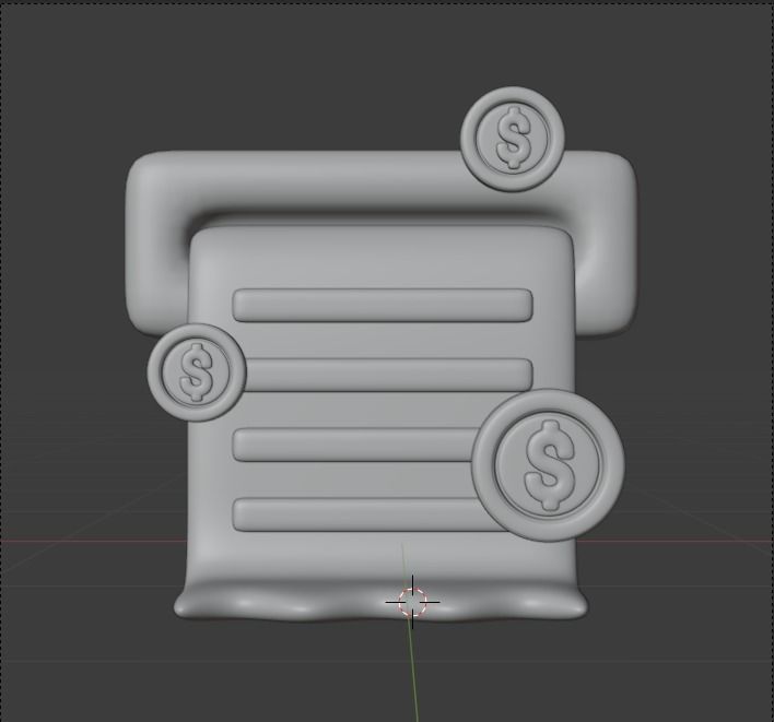 Finance 3d Illustration Icon Pack 3D model_20