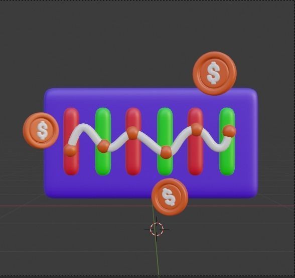 Finance 3d Illustration Icon Pack 3D model_18