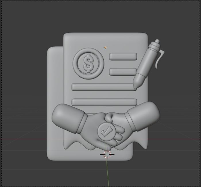 Finance 3d Illustration Icon Pack 3D model_37