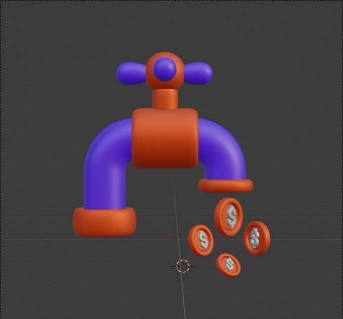 Finance 3d Illustration Icon Pack 3D model_82