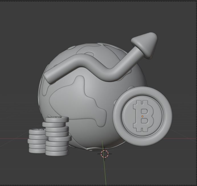 Finance 3d Illustration Icon Pack 3D model_126