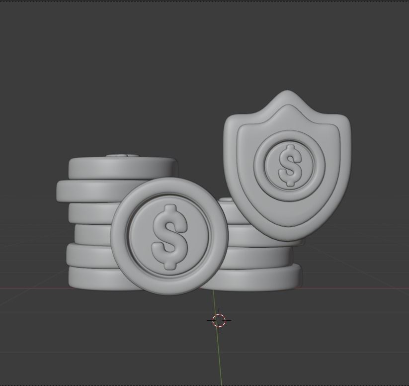 Finance 3d Illustration Icon Pack 3D model_113