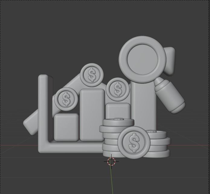 Finance 3d Illustration Icon Pack 3D model_85