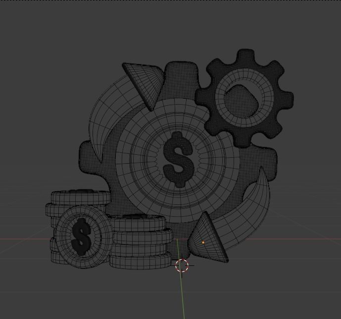 Finance 3d Illustration Icon Pack 3D model_75