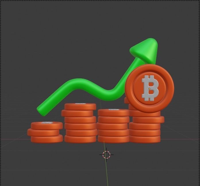 Finance 3d Illustration Icon Pack 3D model_129