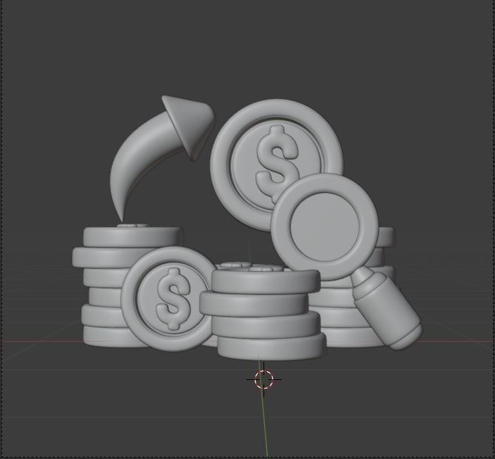 Finance 3d Illustration Icon Pack 3D model_68