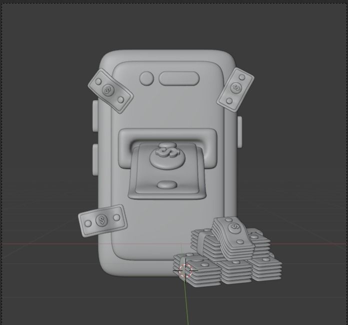 Finance 3d Illustration Icon Pack 3D model_76