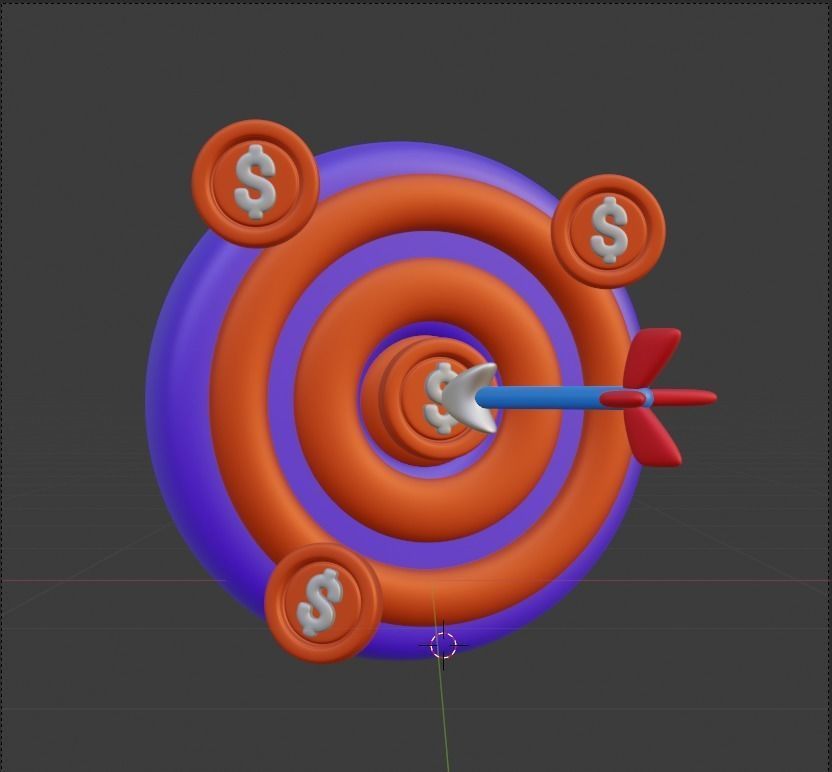 Finance 3d Illustration Icon Pack 3D model_91