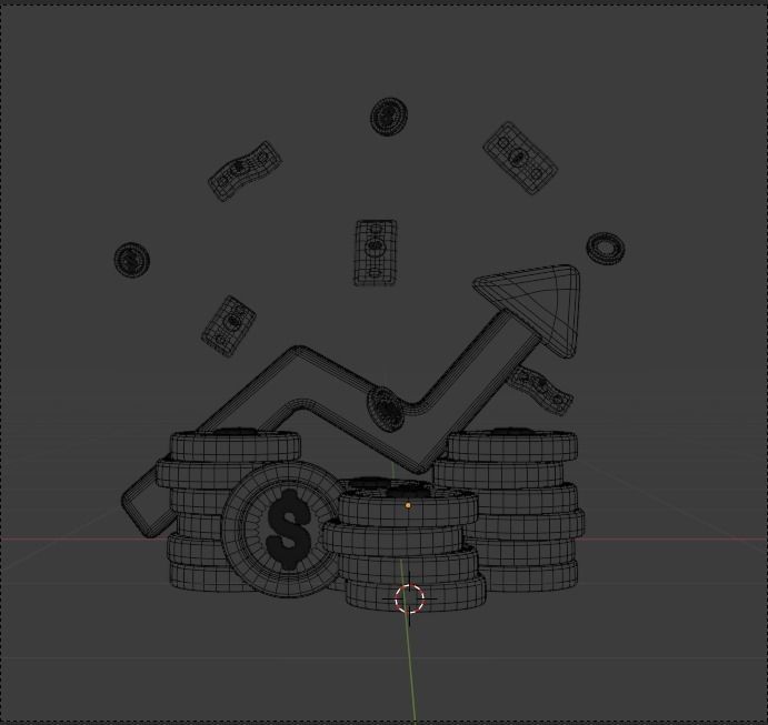 Finance 3d Illustration Icon Pack 3D model_31