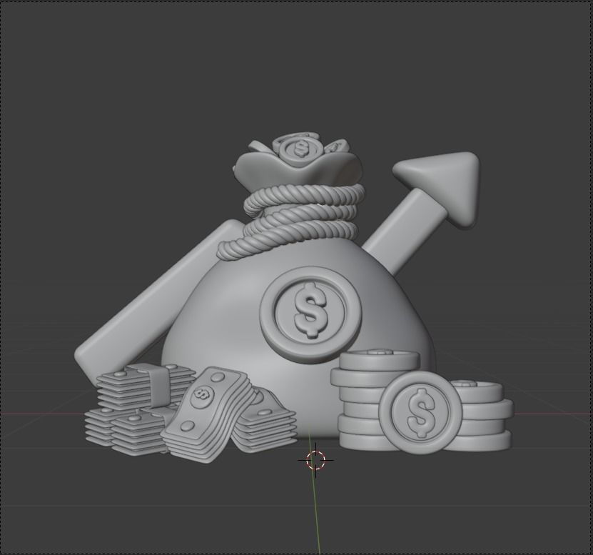 Finance 3d Illustration Icon Pack 3D model_39