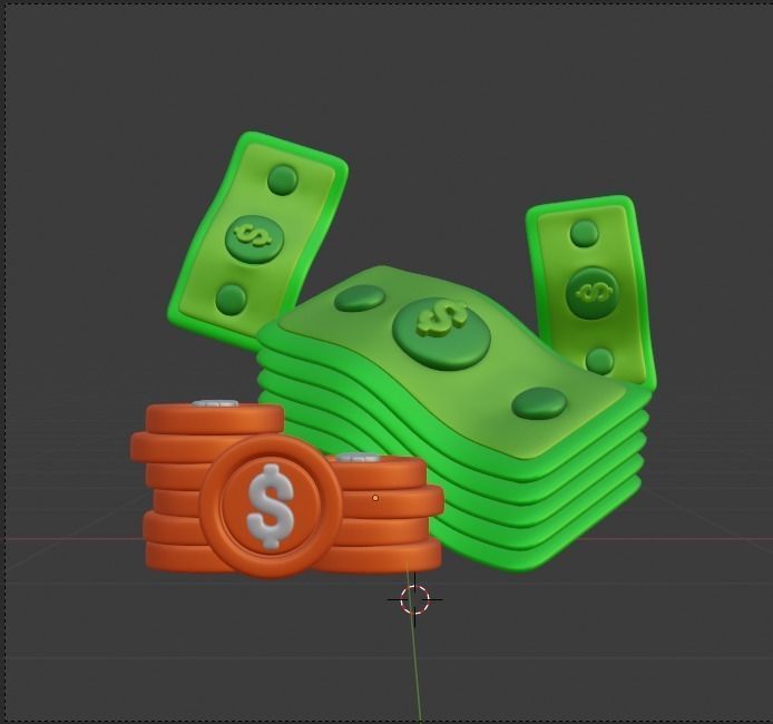 Finance 3d Illustration Icon Pack 3D model_7