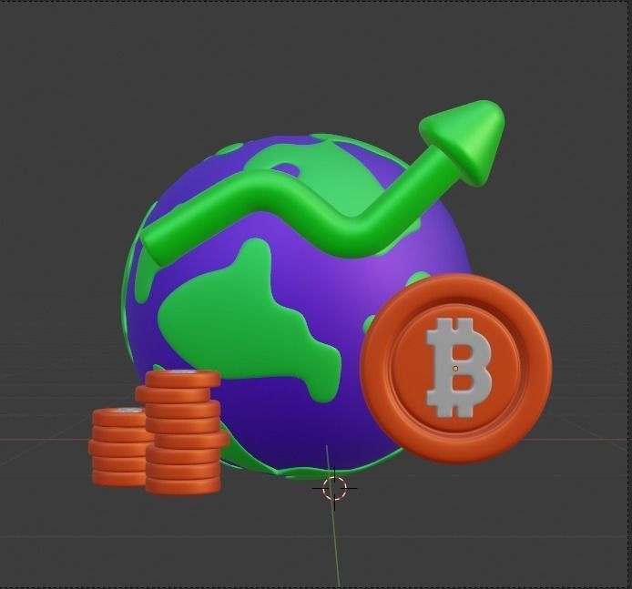 Finance 3d Illustration Icon Pack 3D model_125