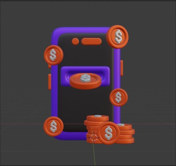 Finance 3d Illustration Icon Pack 3D model_83