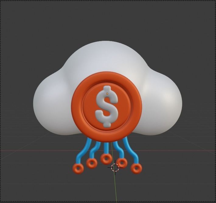 Finance 3d Illustration Icon Pack 3D model_19