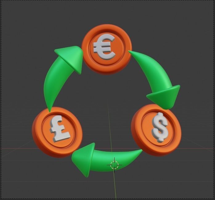 Finance 3d Illustration Icon Pack 3D model_132