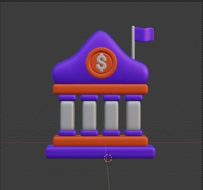 Finance 3d Illustration Icon Pack 3D model_84