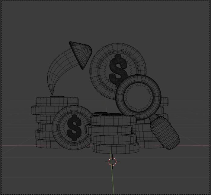 Finance 3d Illustration Icon Pack 3D model_78