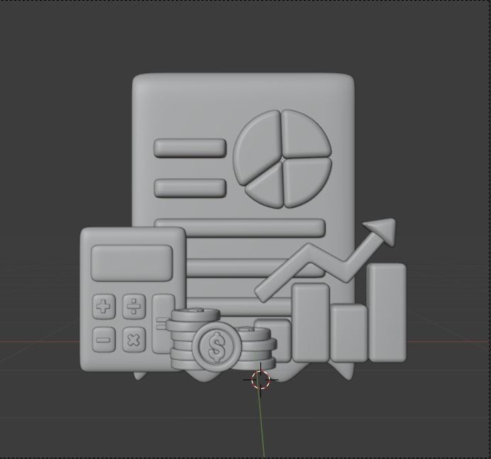 Finance 3d Illustration Icon Pack 3D model_27