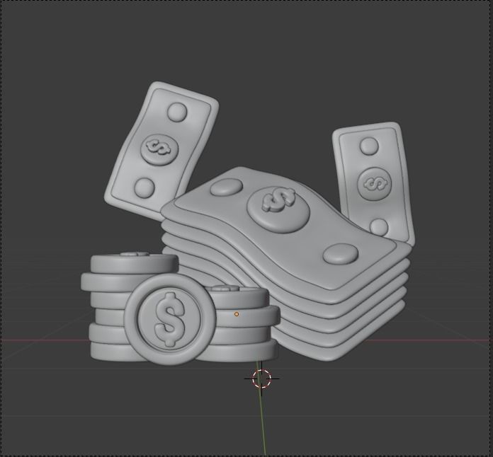 Finance 3d Illustration Icon Pack 3D model_23