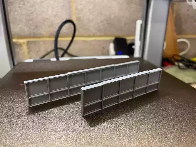 Model Railway Plate Girder Bridge Sides FDM and Resin 3D print model
