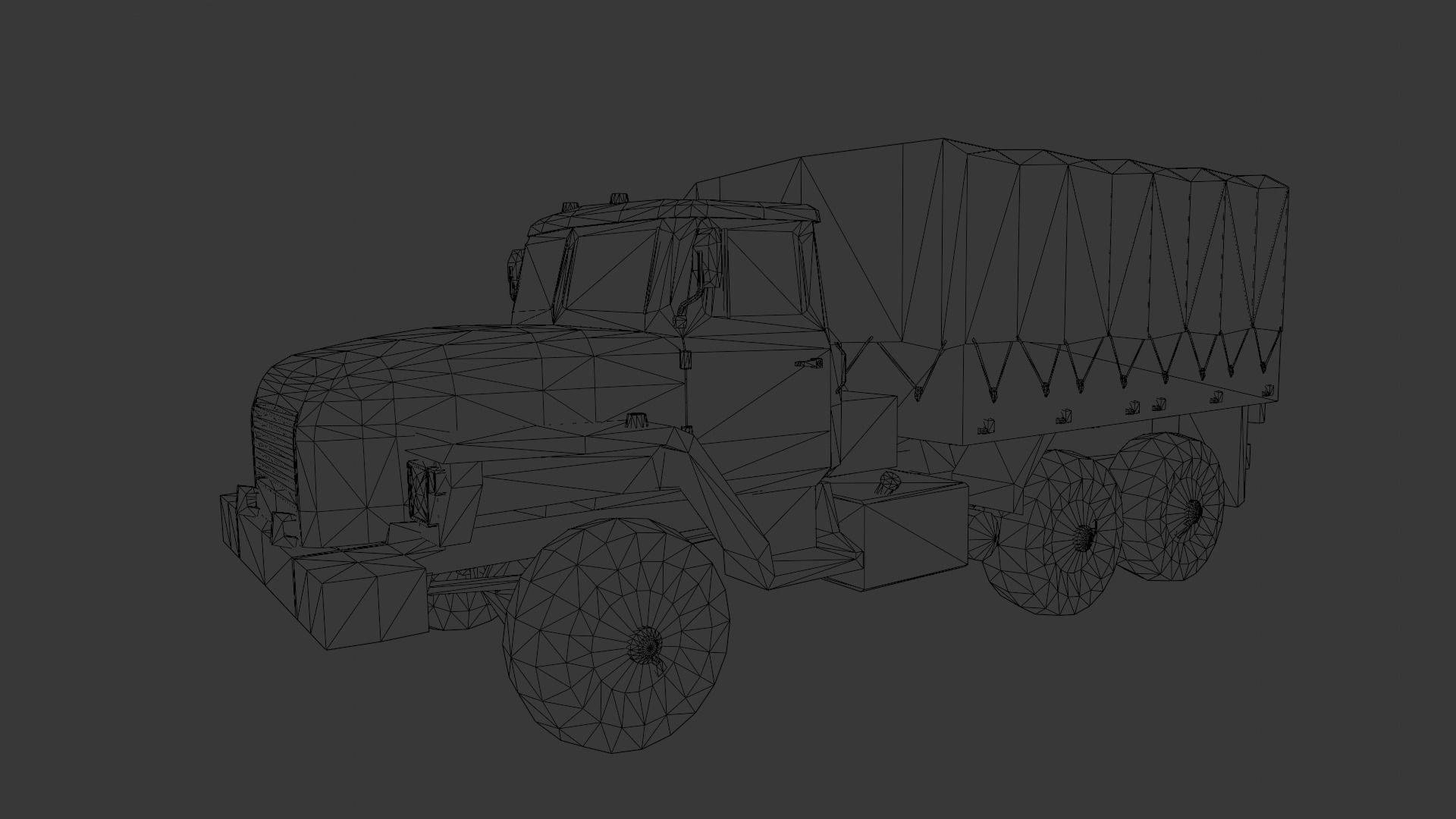 Load Truck 3D Model Low-poly 3D model_5