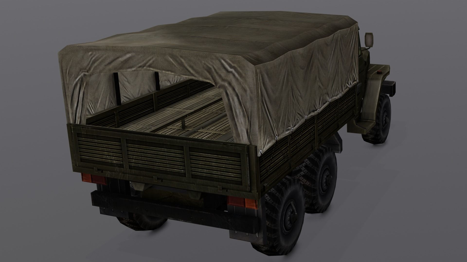 Load Truck 3D Model Low-poly 3D model_15