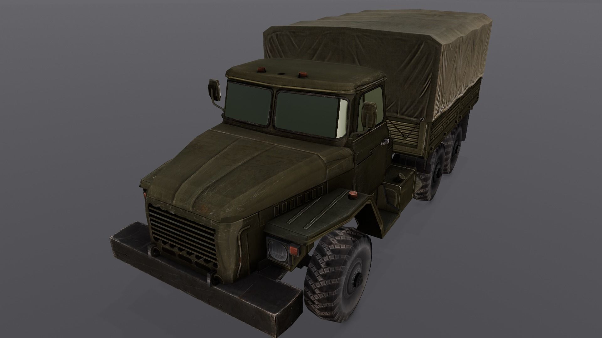 Load Truck 3D Model Low-poly 3D model_8