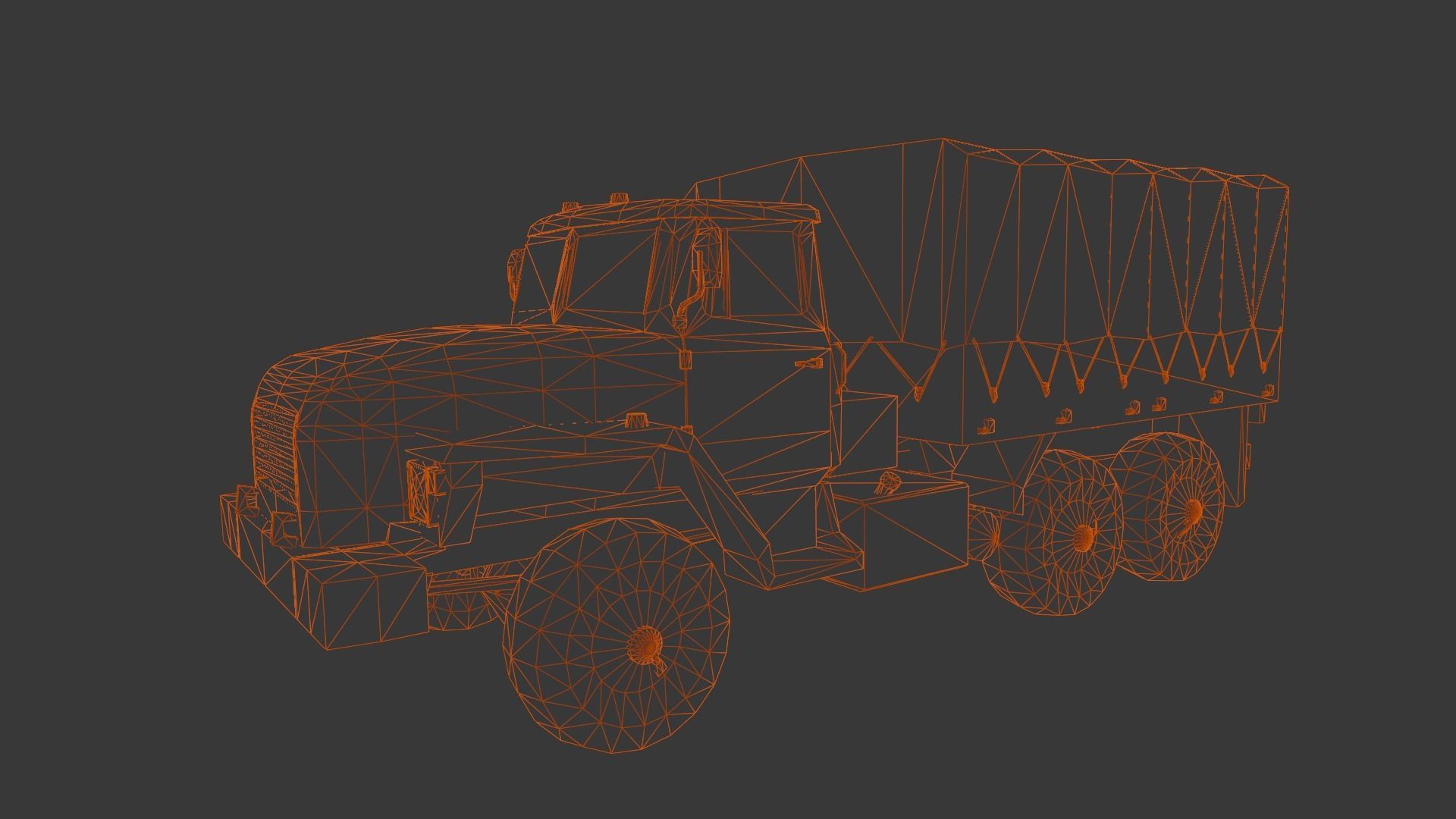 Load Truck 3D Model Low-poly 3D model_6