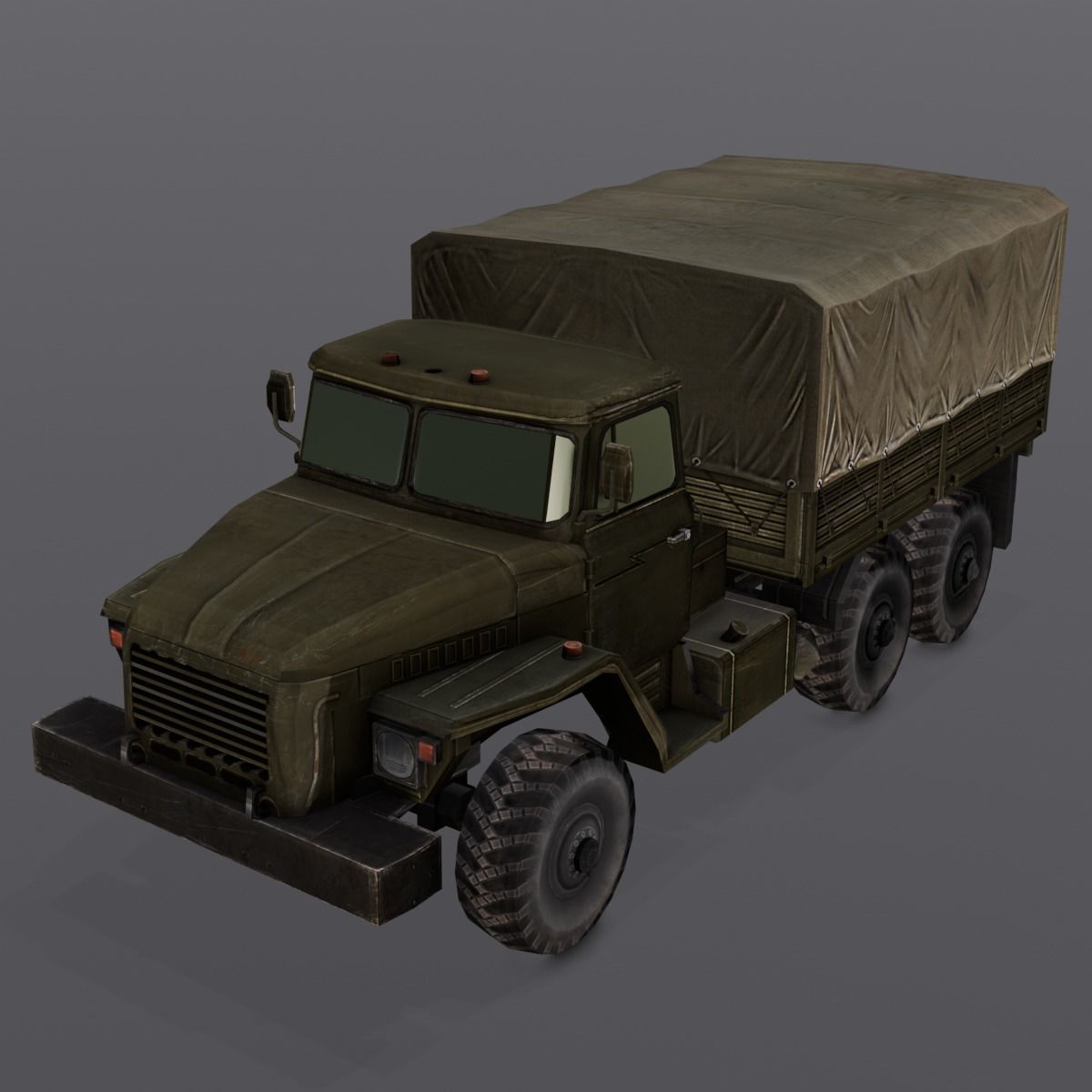 Load Truck 3D Model Low-poly 3D model_3