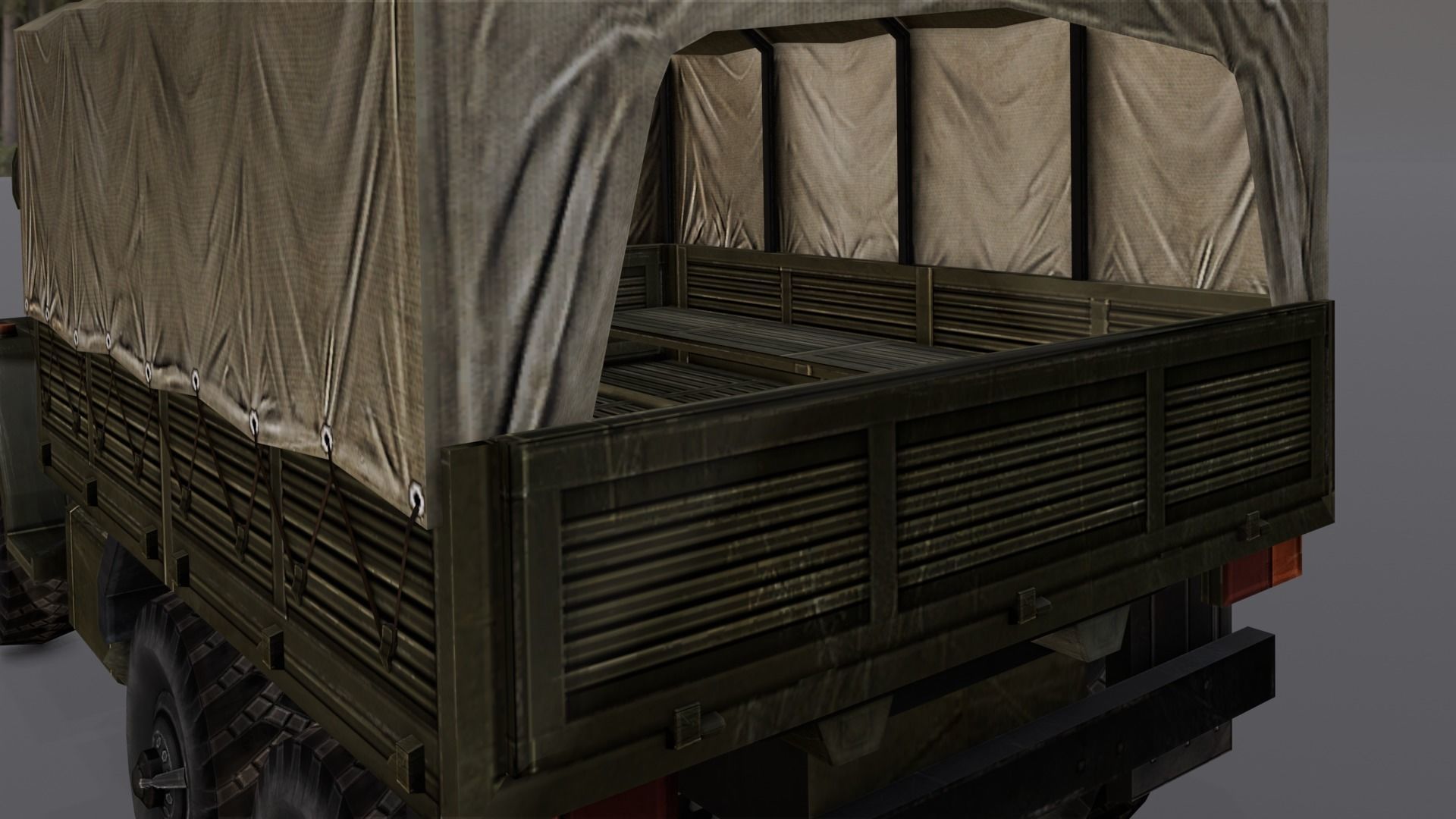 Load Truck 3D Model Low-poly 3D model_13