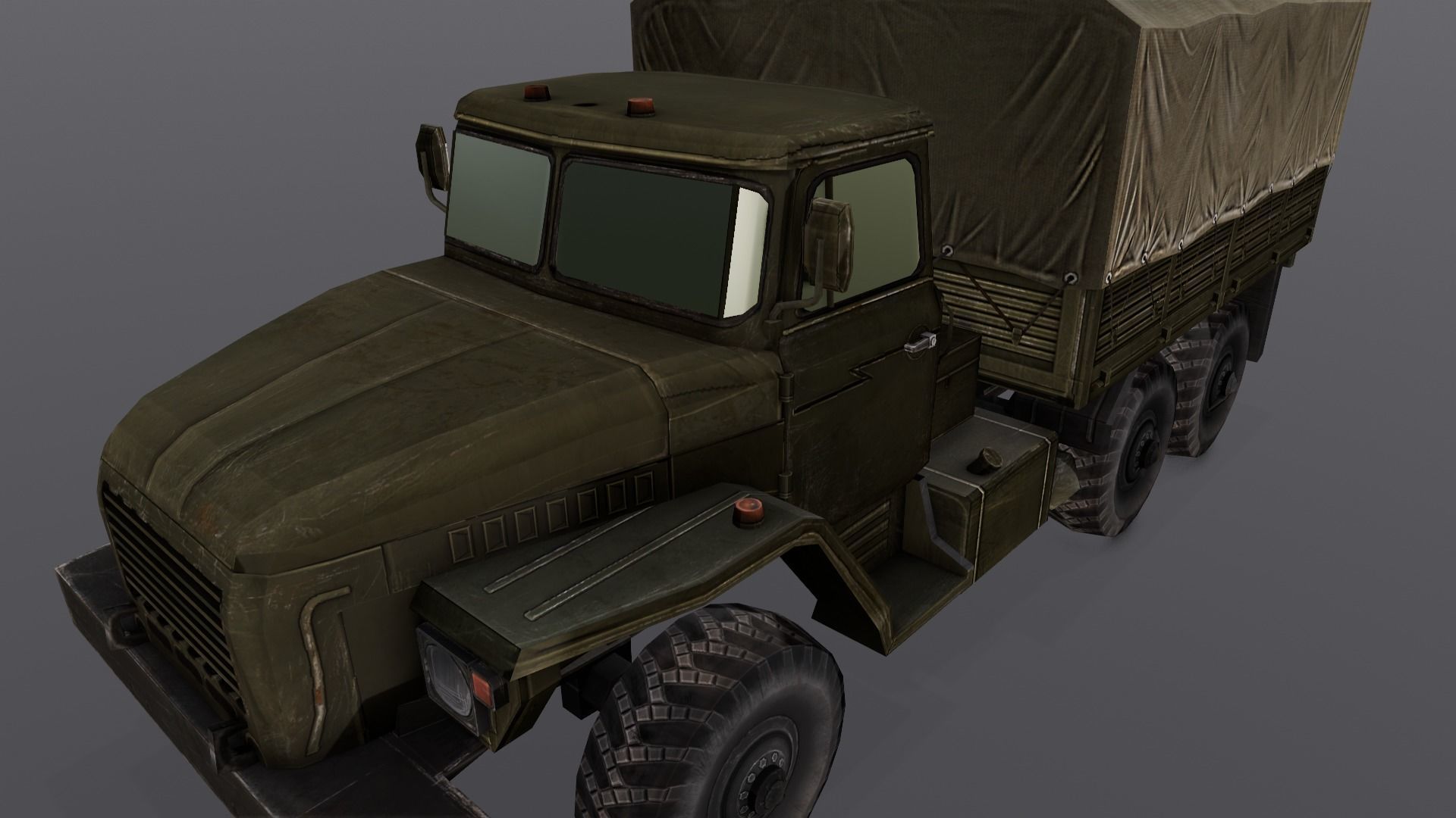 Load Truck 3D Model Low-poly 3D model_9