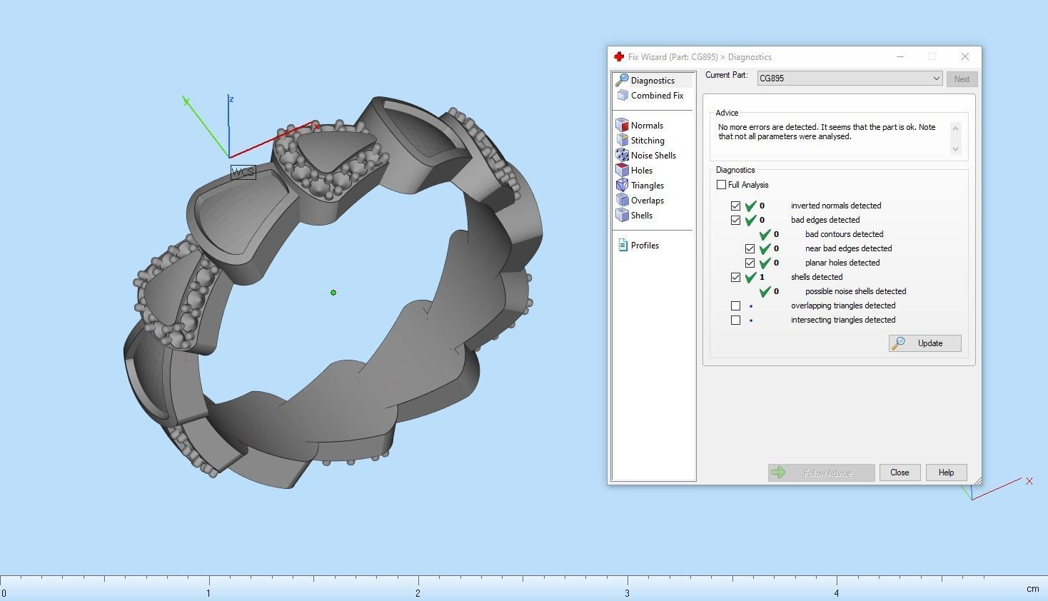 Enamel Serpenti collection ring with gems model 895 3D print model_6